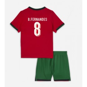 Portugal Bruno Fernandes #8 Replica Home Minikit Euro 2024 Short Sleeve (+ pants)